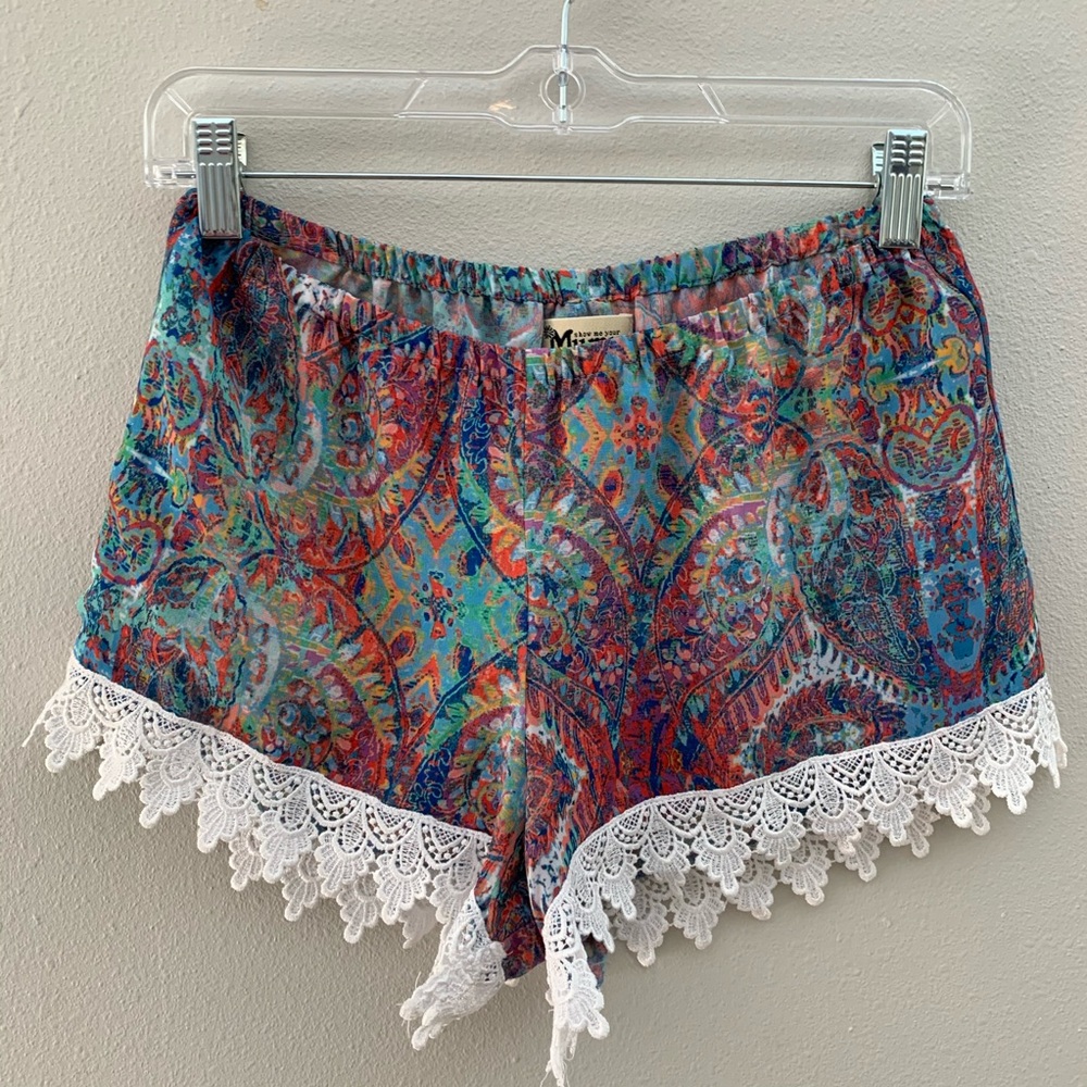 Show Me Your Mumu Bri Lacey Shorts Multicolor
